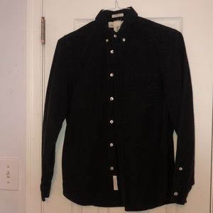 Black button down shirt